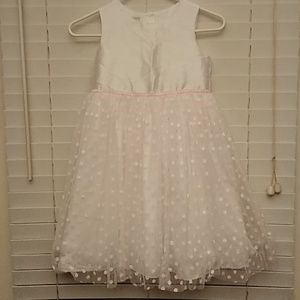 BEAUTIFUL white and powder pink formal dress